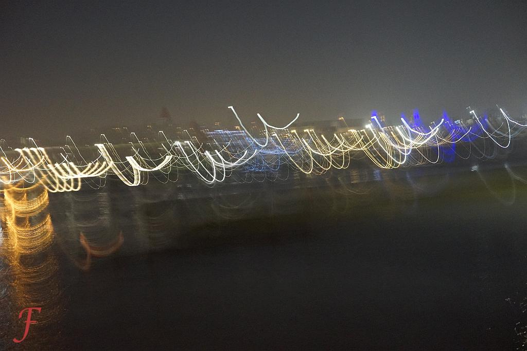 Night River Dancers On The Maas