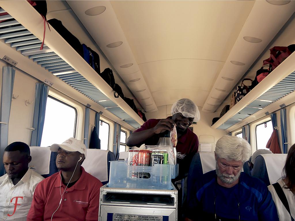 The Mombasa - Nairobi train seller